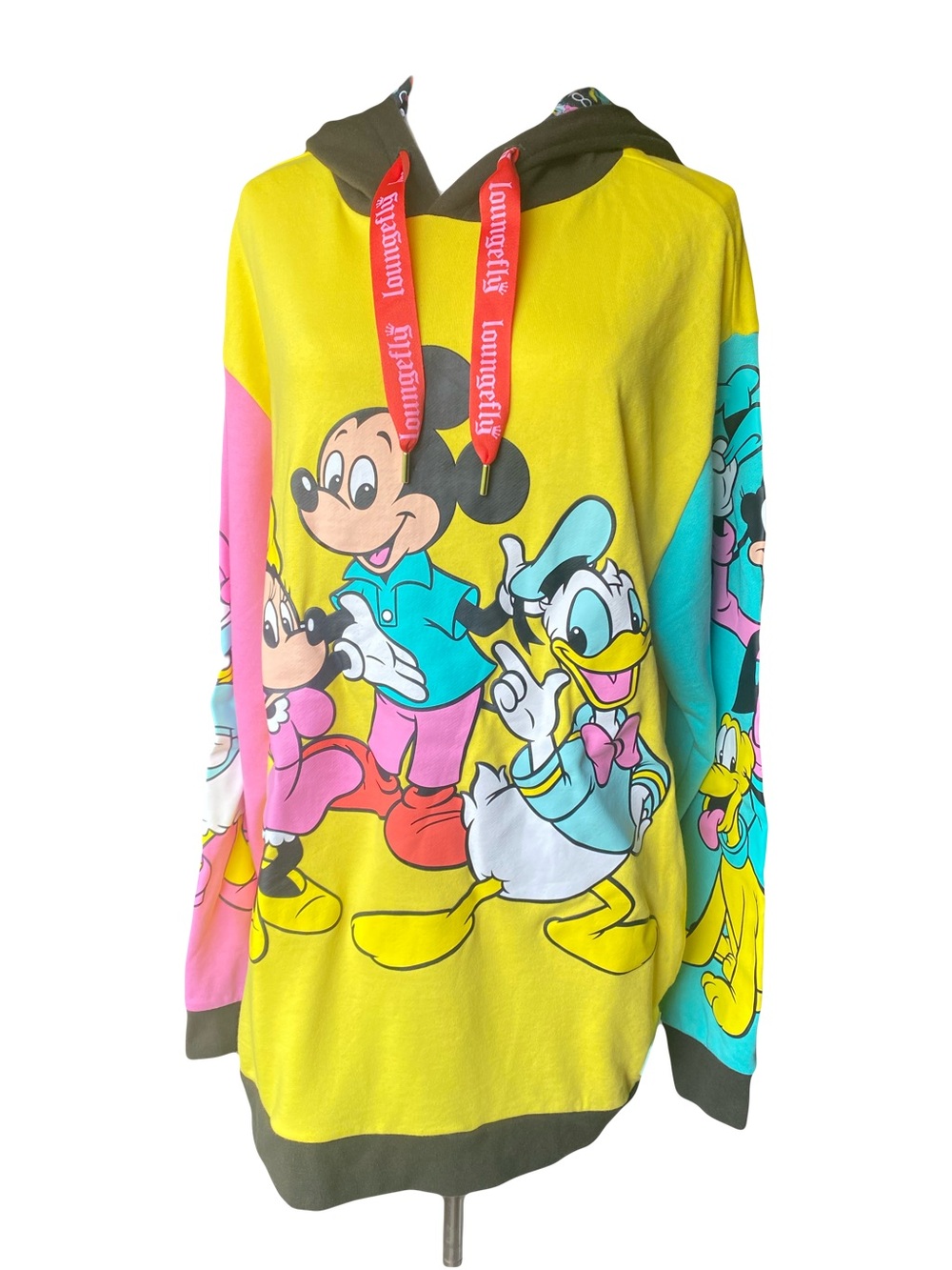 Loungefly Disney 100th Anniversary Mickey & Friends Colorblock Hoodie Unisex
